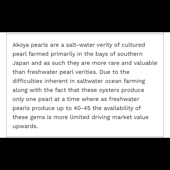 🎀Japanese Akoya sea pearl necklace 14k solid gold - Picture 4 of 5